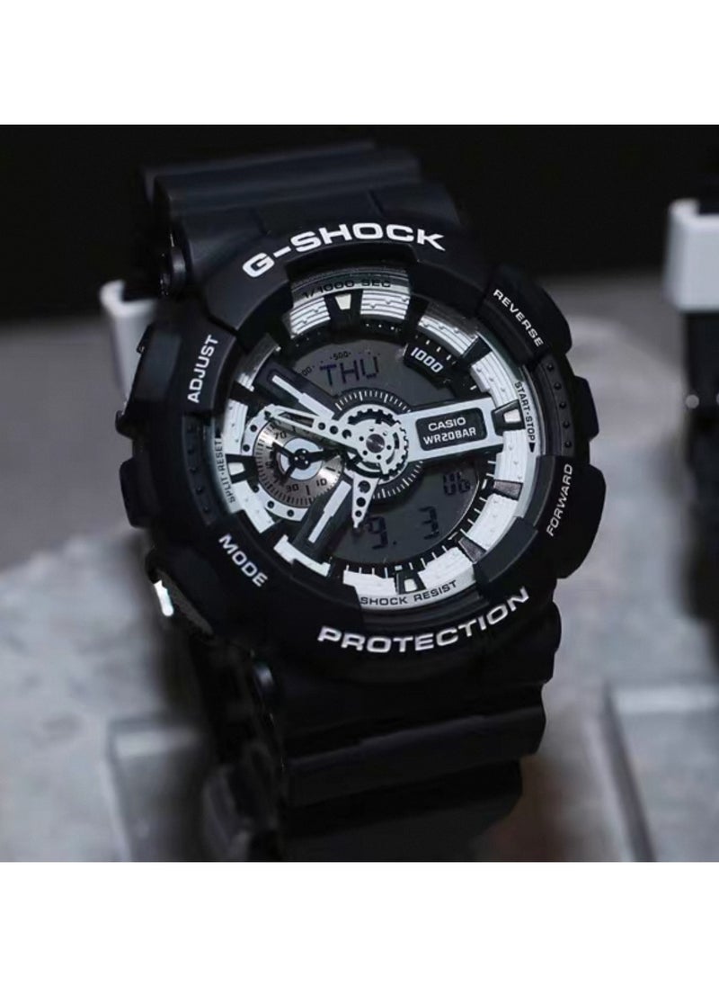 CASIO - G-Shock Baby-G Sports Watch Analog-Digital Black Resin Strap Waterproof Fashion Trend for Men and Women - Image 1