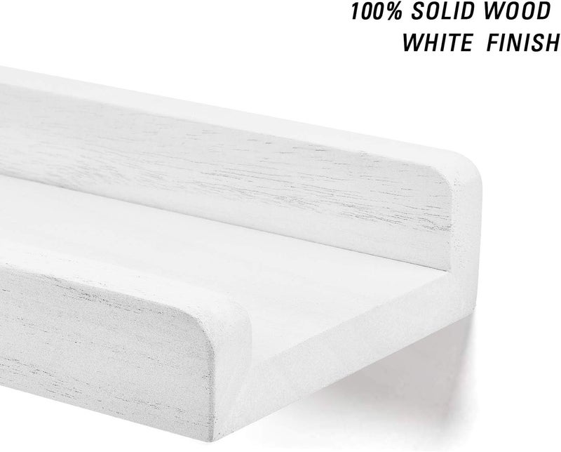 Keebofly Hanging Wall Mounted Jewelry Organizer with Rustic Wood Jewelry Holder Display for Necklaces Bracelet Earrings Ring Set of 2 White,[Patented] - Image 5