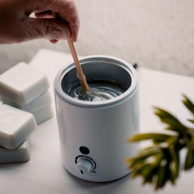 KASTWAVE Mini Hair Removal Wax Hot Machine, Paraffin Wax Melt Machine with 6 Gears Temperature Adjustment for Men Women, Portable Travel Facial Waxing Pot Warmer Hair Removal (UK Plug) - Image 3