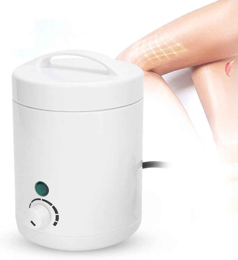 KASTWAVE Mini Hair Removal Wax Hot Machine, Paraffin Wax Melt Machine with 6 Gears Temperature Adjustment for Men Women, Portable Travel Facial Waxing Pot Warmer Hair Removal (UK Plug) - Image 1
