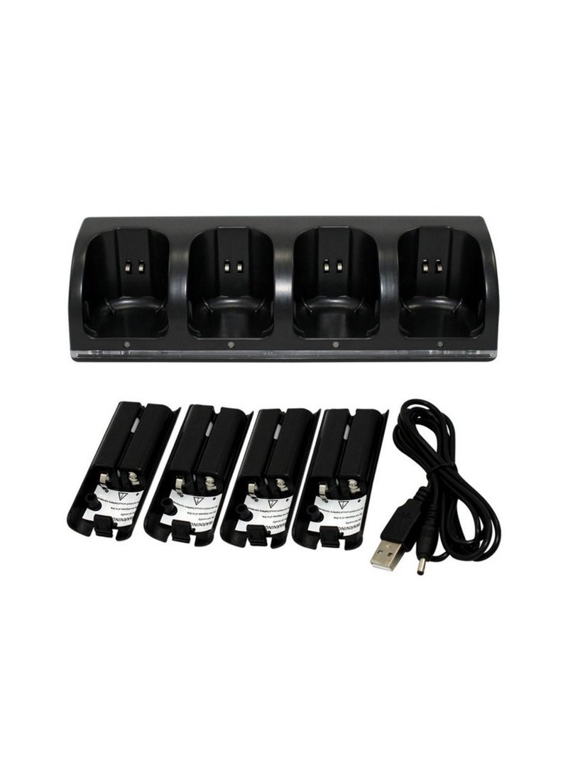 Decdeal - 4Pcs 2800mAh Rechargeable Cells and Cell Charge Dock Stand for Remote Switch Accessory - Image 1
