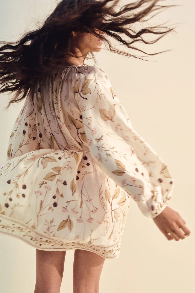 H&M Oversized tie-belt dress