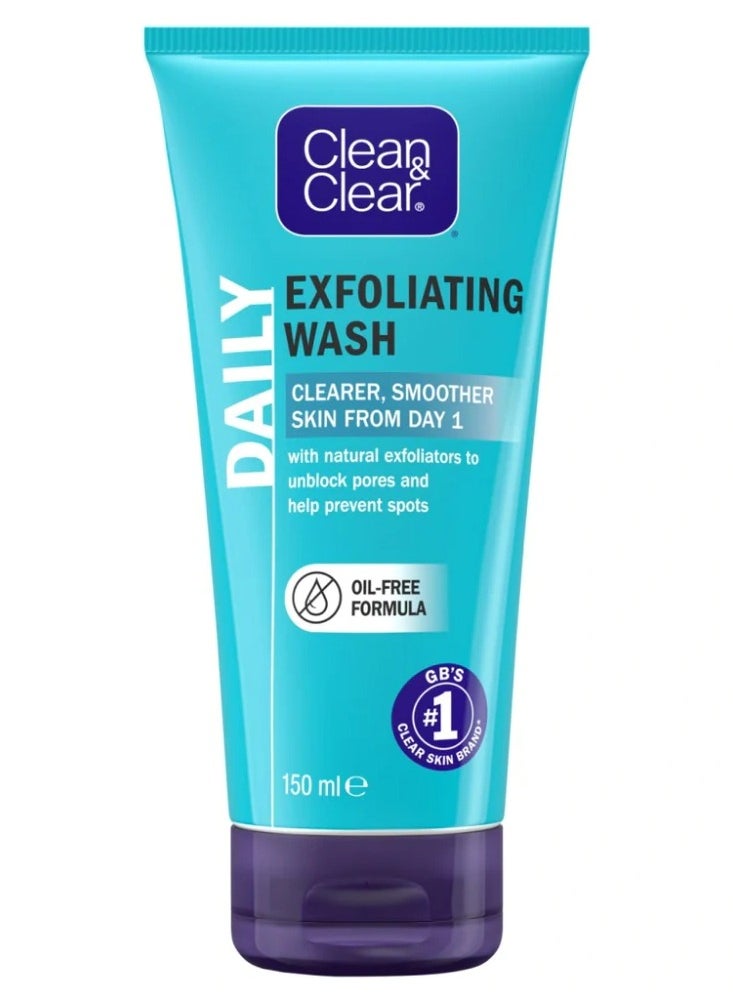 CLEAN & CLEAR Exfoliating Daily Wash 150ml  - Image 1
