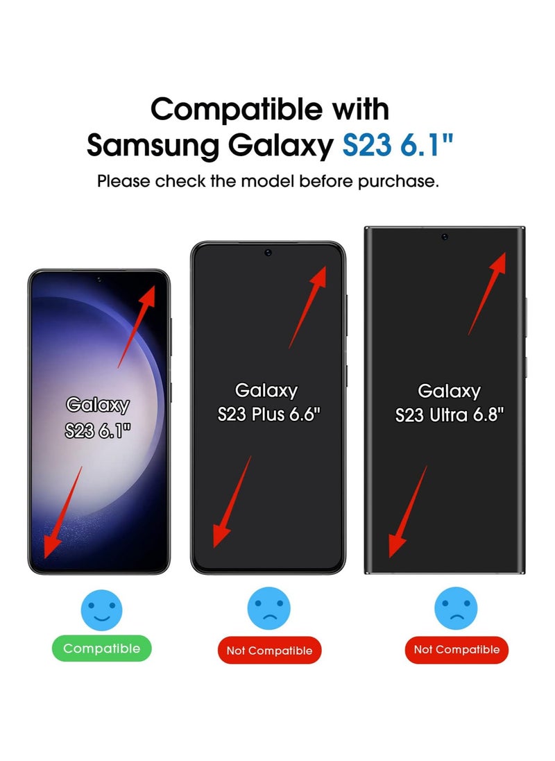 Amfilm - amFilm 2+2 Pack Tempered Glass Screen & Camera Lens Protector for Samsung Galaxy S23 5G - OneTouch Installation, 9H Hardness, Bubble Free - Image 1