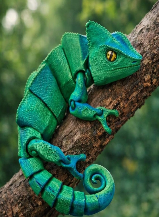BuQueHM 3D Printed Lizard-Flexible Articulated 3D Animals for Stress Relief & Unique Desk Decor - Image 2
