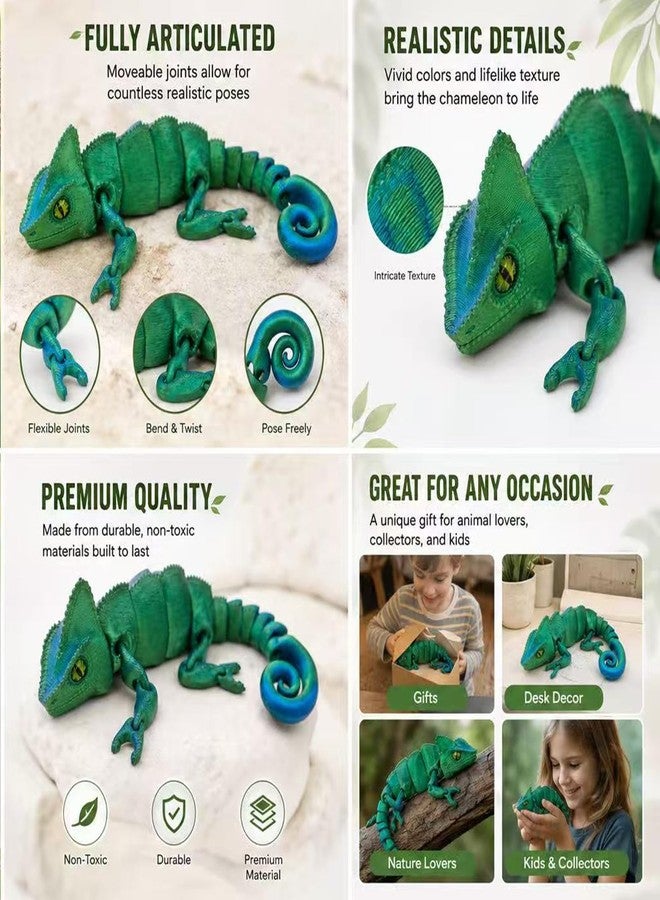 BuQueHM 3D Printed Lizard-Flexible Articulated 3D Animals for Stress Relief & Unique Desk Decor - Image 5
