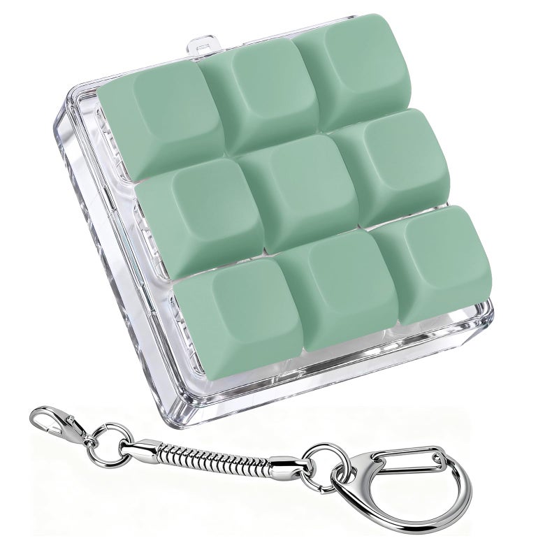 Axlksia Keyboard Fidget Toy Fidget Clicker Keyboard Fidget Keychain Button Fidget Gifts for Adults to Relieve Stress and Pass Time Style L - Image 3