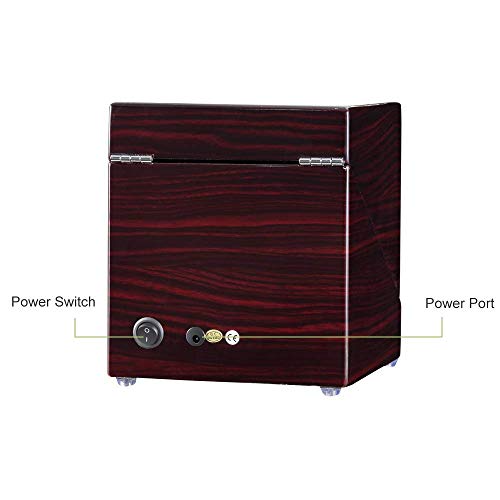 J.QUEEN JQUEEN Double Watch Winder with Quiet Japanese Mabuchi Motor (A-Ebony(BK)) - Image 5