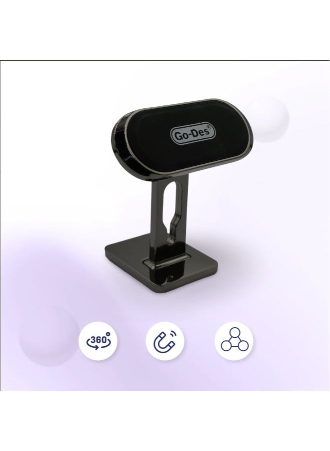 جو-ديز حامل جو-ديس المغناطيسي للهاتف على لوحة القيادة في السيارة - قبضة قوية، دوران 360 درجة، حامل قابل للتعديل، حامل عالمي للهاتف المحمول للمنزل والمكتب والسيارة GD-HD717 - Image 5