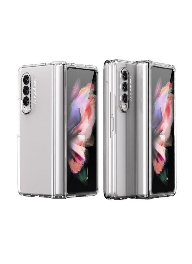 Generic Case Cover For Samsung Galaxy Z Fold 3 5G 360 Full Body Hinge Flip Phone Case Transparent 