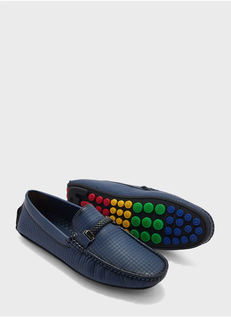 Robert Wood Textuted Loafers