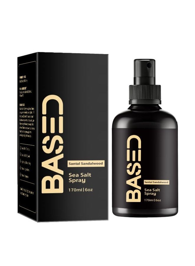 Based Sea Salt Spray, Natural Finish Sea Salt Spray for Hair, Gives Volume and Texture, Enriched with Seaweed and Vitamin B5, Lightweight and Non-Greasy, Paraben Free 170ml - Image 1