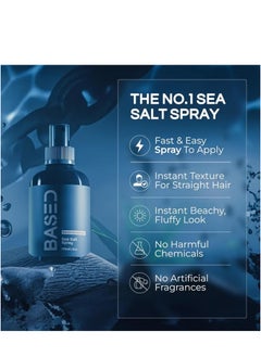 Based Sea Salt Spray, Natural Finish Sea Salt Spray for Hair, Gives Volume and Texture, Enriched with Seaweed and Vitamin B5, Lightweight and Non-Greasy, Paraben Free 170ml  - Image 3