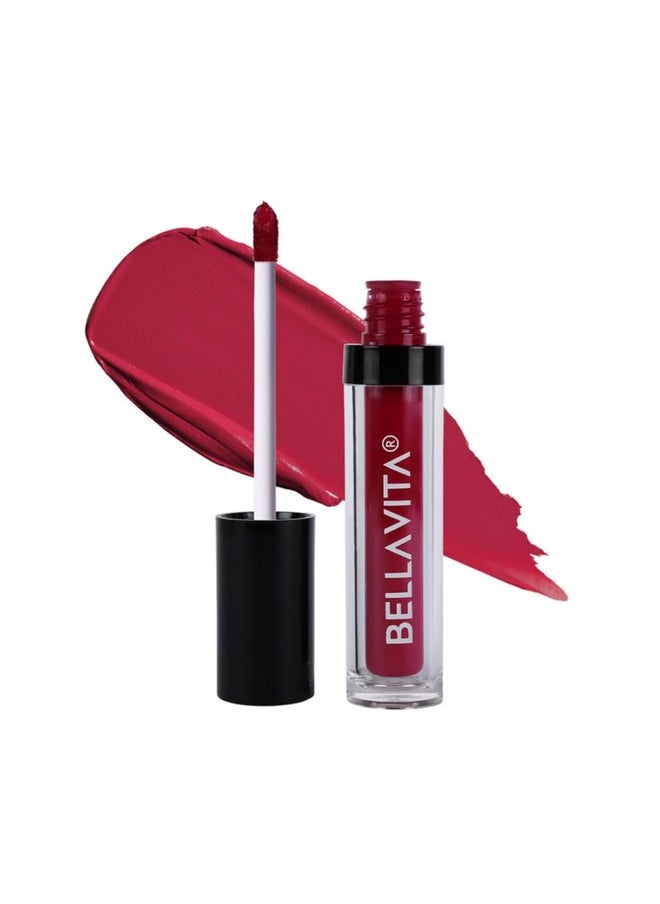 Bella Vita Organic BELLAVITA Kiss-Proof Liquid Lipstick | 3.8 ml | 18-hr Stay | Transferproof Lipstick | Long Lasting | Ultra Matte Finish | Intense Moisturisation | Waterproof Liquid Lipsticks for Women | Pink Pout  - Image 1