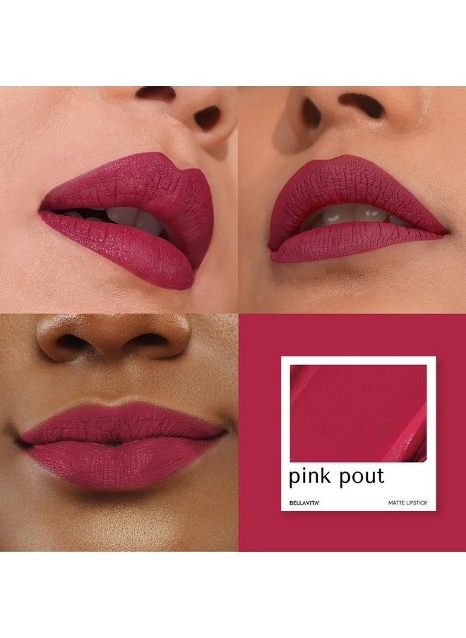Bella Vita Organic BELLAVITA Kiss-Proof Liquid Lipstick | 3.8 ml | 18-hr Stay | Transferproof Lipstick | Long Lasting | Ultra Matte Finish | Intense Moisturisation | Waterproof Liquid Lipsticks for Women | Pink Pout  - Image 5