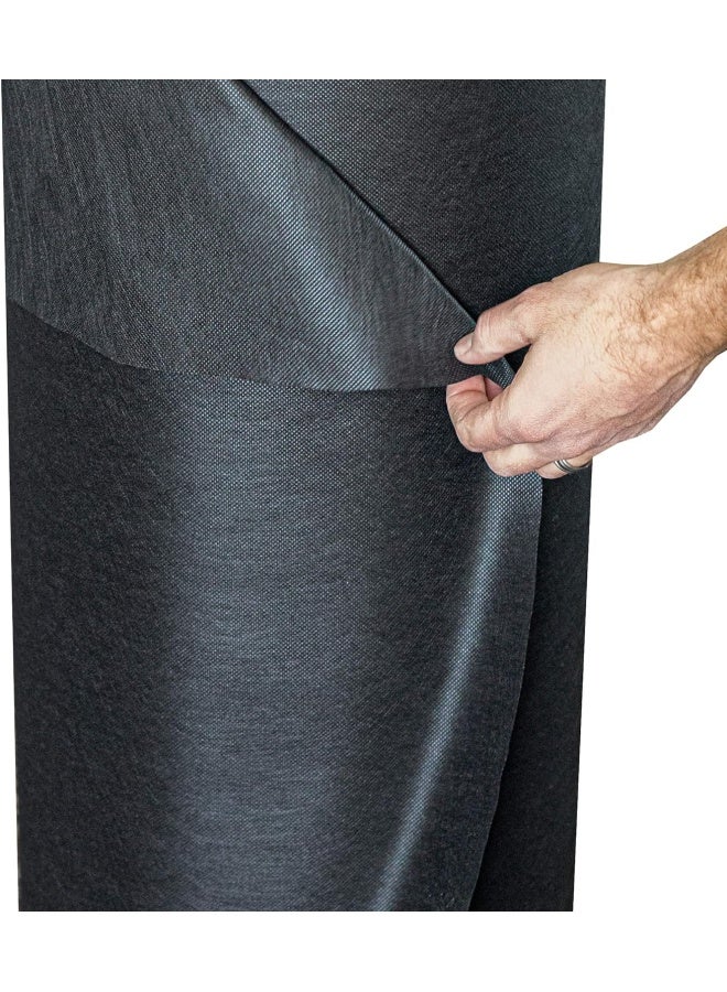 House2Home 60 Inch X 3 Yard Upholstery Black Cambric Dust Cover Fabric Replacement For Sofas, Chairs, Full And Queen Box Spring Foundations, Conceals Frame And Staples Inside Furniture - Image 3