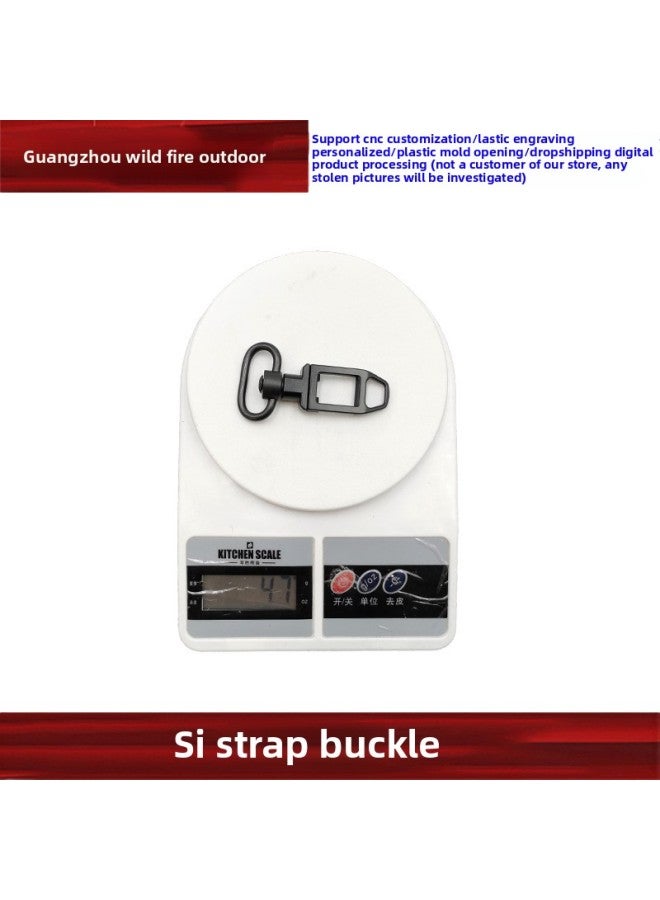 [SI Strap Buckle] QD Bilateral Buckle Quick Release IS Strap Ring Rotating Buckle Single Point With Double Point With Task 20mm-Color:Black Strap Buckle YR148-BK  - Image 5