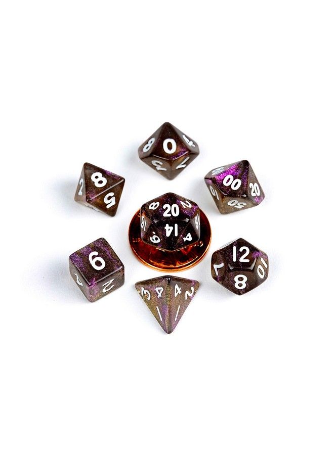 Metallic Dice Games مجموعة نرد بولي صغيرة سوبر بركان ستاردست 10 مم - Image 1