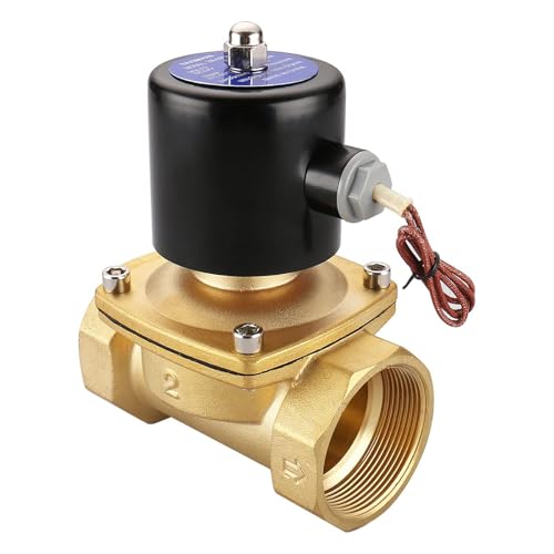 Baomain 2 inch DC 24V Brass Electric Solenoid Valve Water Air NC Valve 2W-500-50 - Image 1