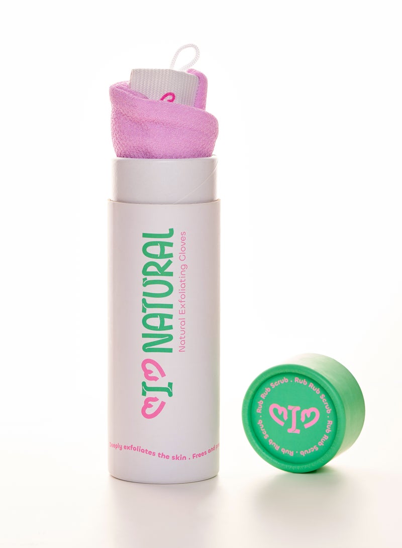 I Natural Bath Gloves - Pink  - Image 4