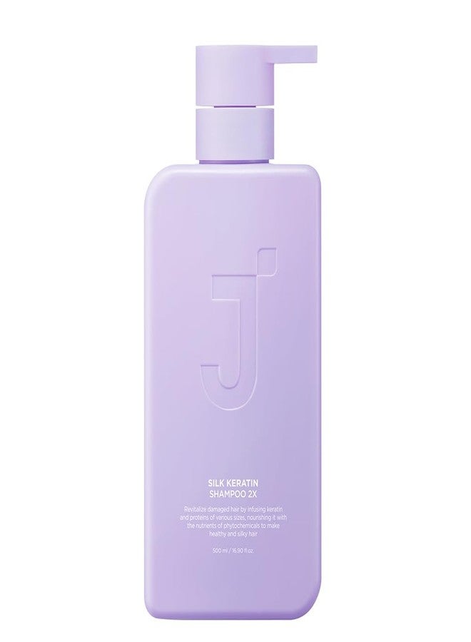 JSOOP Silk Keratin Shampoo 2X 500ml - Image 1