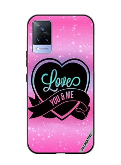 Protective Case Cover For Vivo V21 5G Love You And Me Design Multicolour