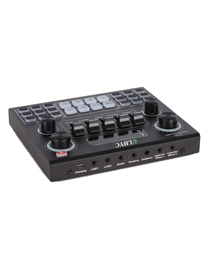 ULHYC - Sound Mixer Board For Live Streaming Voice Changer Card With Multiple Effects Audio - Image 1