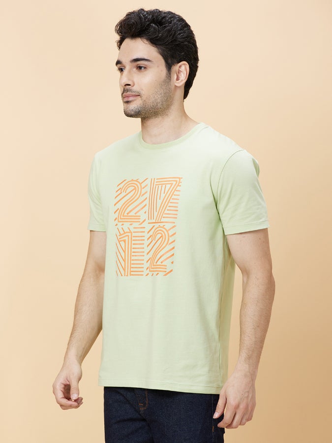 Being Human Sea Foam Crew Neck T-Shirt For Men - Image 3
