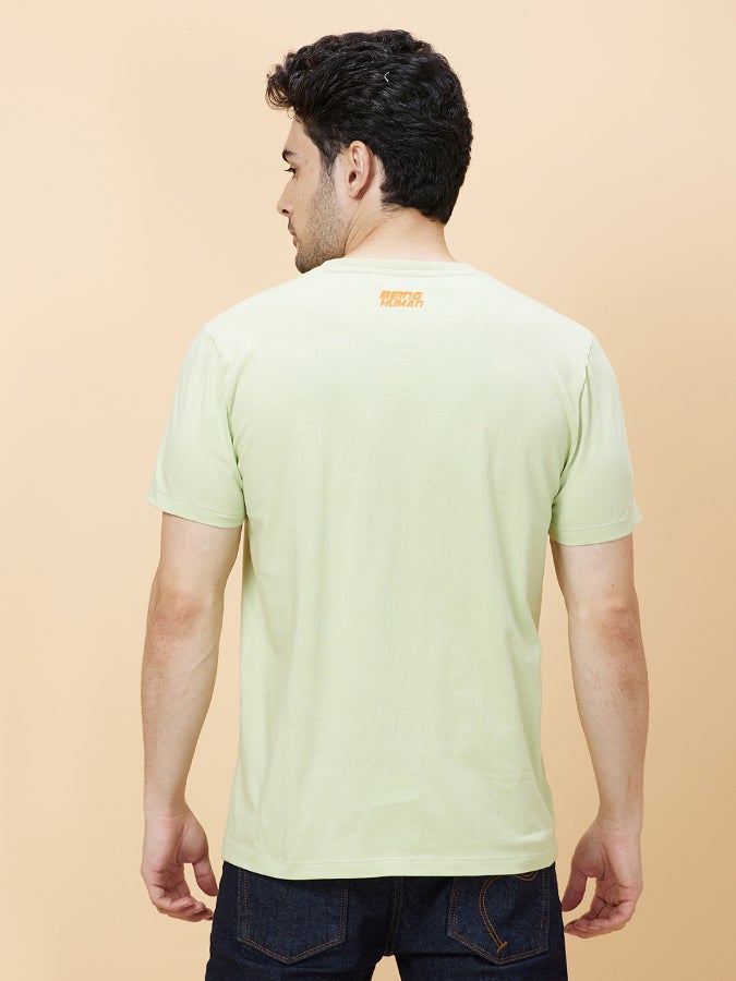 Being Human Sea Foam Crew Neck T-Shirt For Men - Image 4