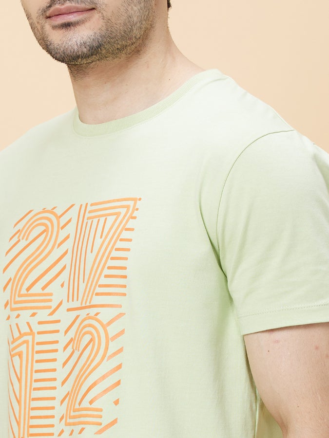 Being Human Sea Foam Crew Neck T-Shirt For Men - Image 5