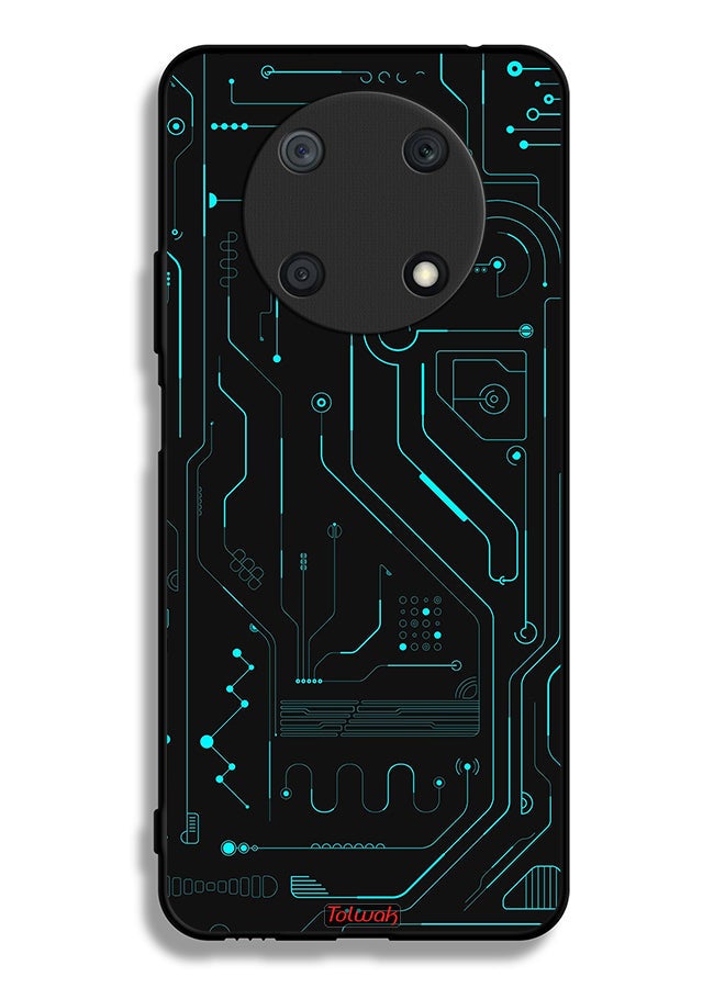 Tolwak Huawei nova Y90 Protective Case Cover Digital Art Circuits Minimalism Multiple Display - Image 2