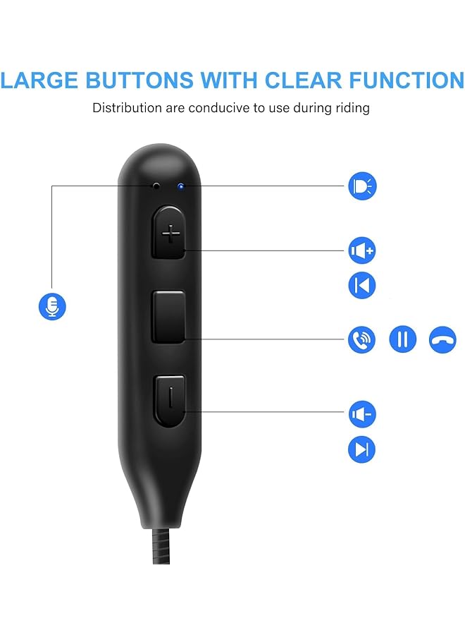 Excefore Motorcycle Helmet Bluetooth Headset, Hifi Stereo Sound,Large Battery,Bluetooth Helmet Speakers With Calls Answer Automatically,Voice Assistant,Ipx7 Waterproof, For Cycling/Skiing/Riding - Image 5