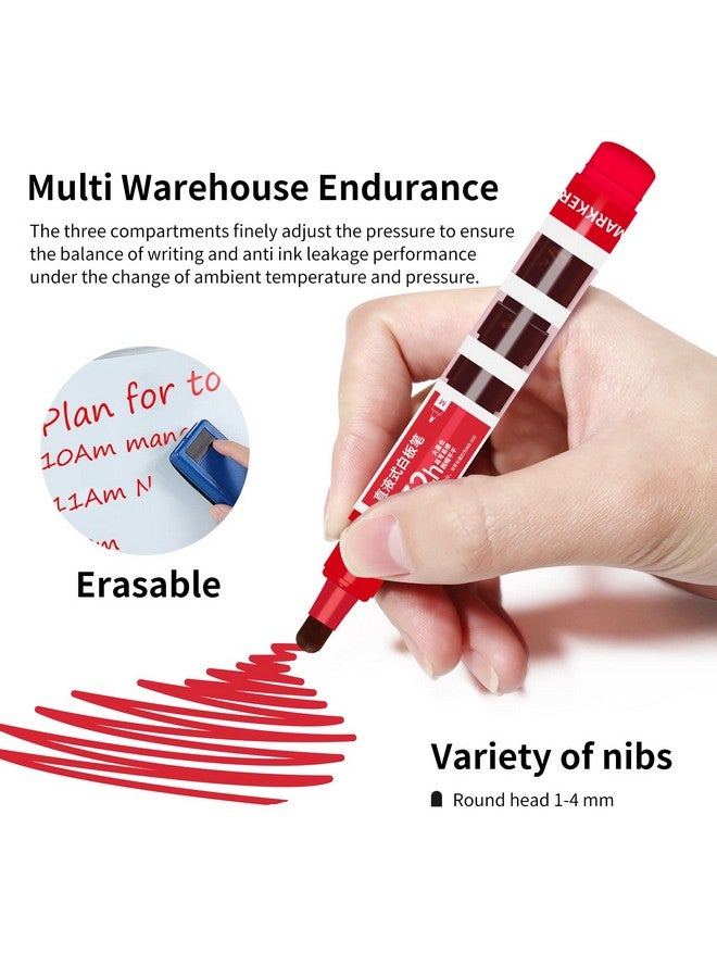 VITOLER Dry Erase Markers,4 Assorted Colors Whiteboard Markers,Long Lasting Low Odor White Board Markers For School Office And Home - Image 4