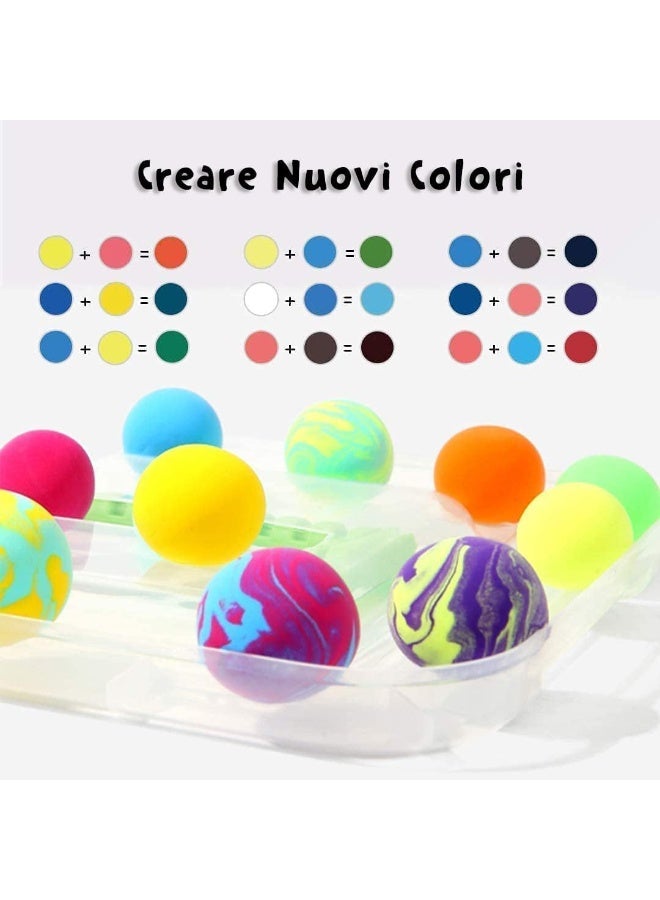 ماجيك مجموعة صلصال ماجيك ، 48 قطعة (4 أكياس × 12 لونًا) - صلصال لعب ناعم وغير لاصق مع أدوات تشكيل - آمن وغير سام - هدية إبداعية وموفرة للأطفال - Image 3