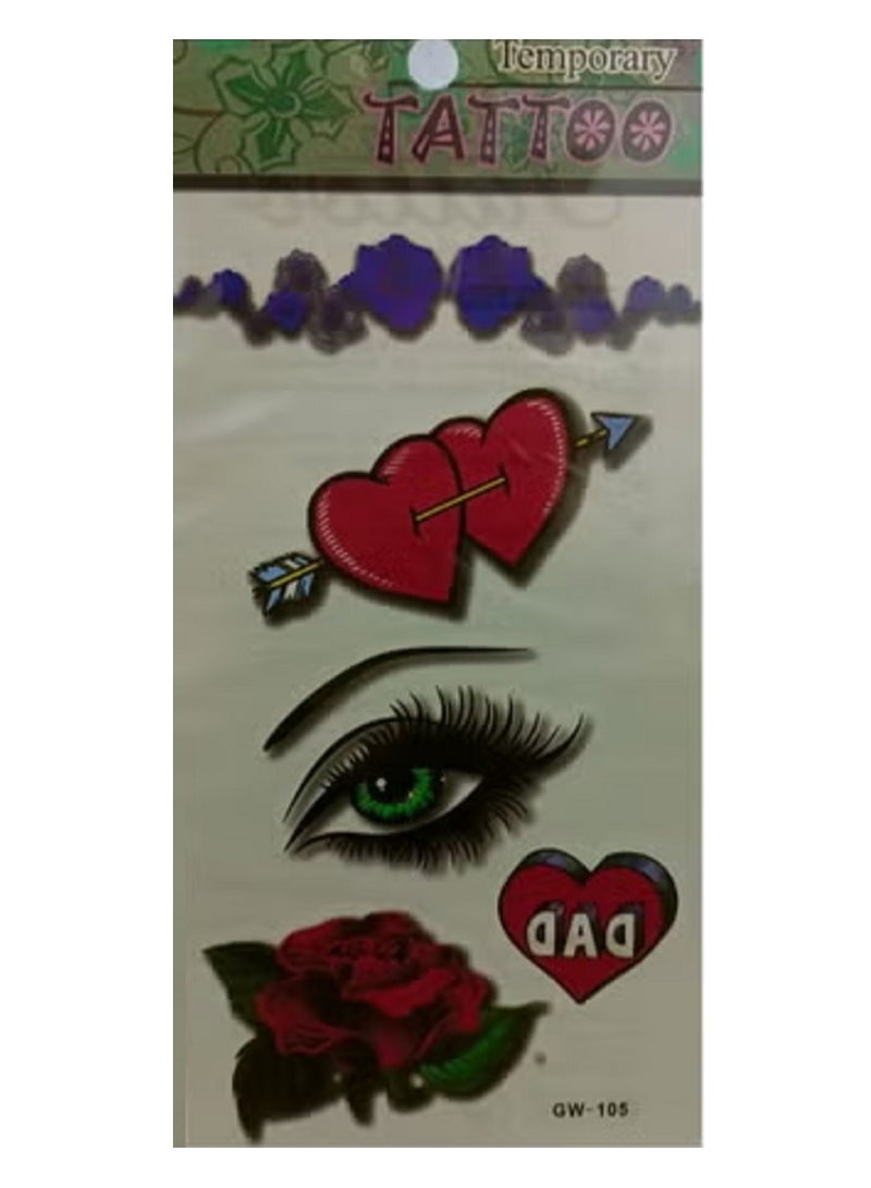 تاتو مؤقت اشكال مختلفه ملونة جذابه - Image 2