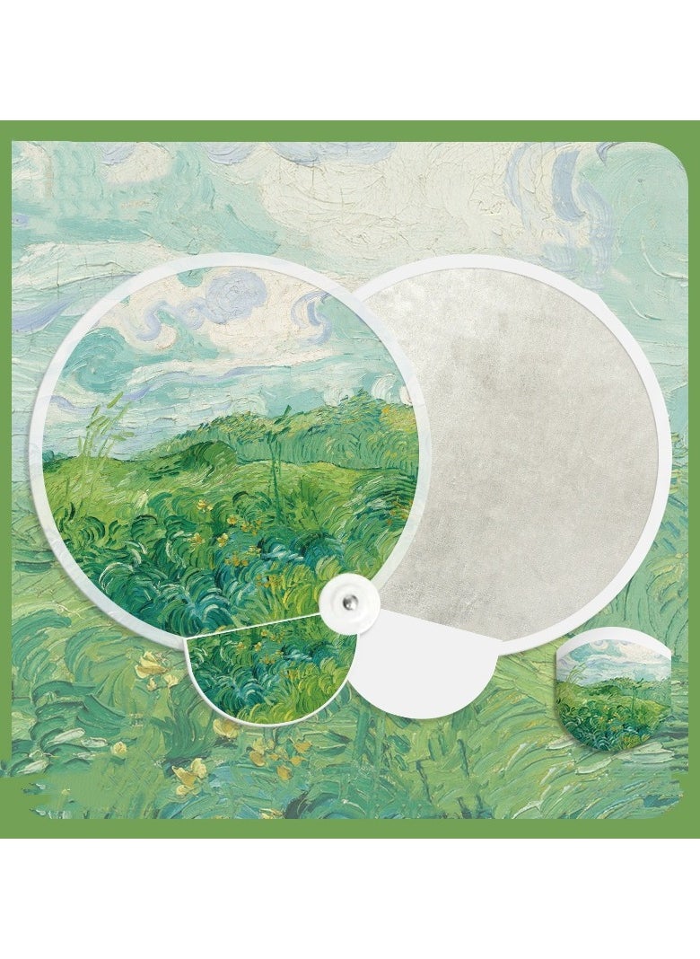 EBMINI - Van Gogh Oil Painting Green Rose Reflective Board - Image 1