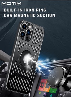 Motim iPhone 14 Pro Max Magsafe Case Hollow Case, Supports Car Magnetic Mount, Heat dissipation Cooling iPhone 14 Pro Max Case, Shockproof Protective Anti-Scratch Case Cover  - Image 3