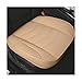 Sandfren Car Front Bottom Seat Cover Leather Breathable Driver Bottom Seat Protector with Storage Pocket AntiSlip Full Wrapped Automotive Chair Cushion Mat Universal for Truck Van RV Beige - Image 2