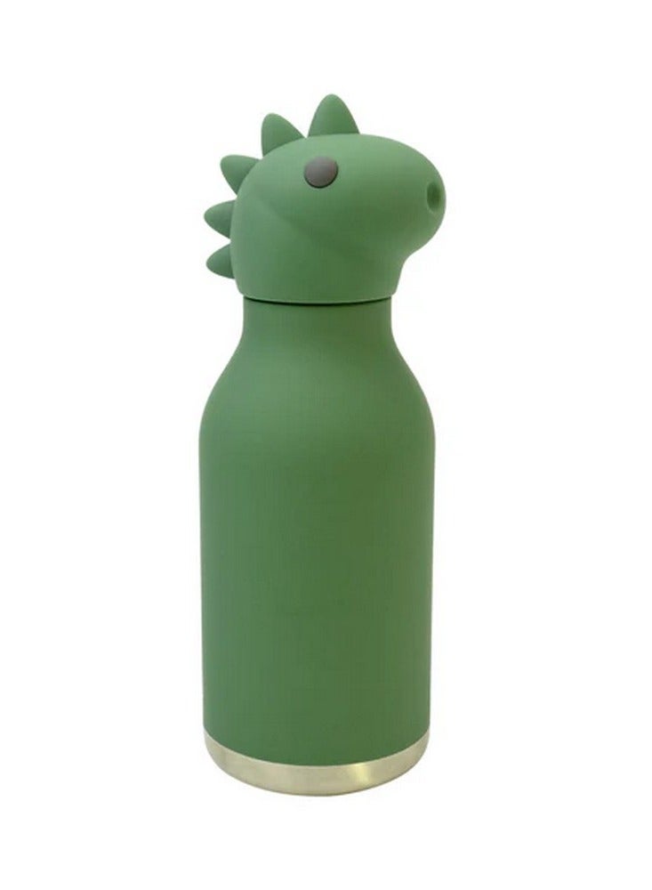 asobu زجاجة أسوبو ديناصور بيستي 16 أونصة – زجاجة ماء للأطفال من الفولاذ المقاوم للصدأ، تصميم ديناصور ممتع، مانعة للتسرب، سهلة الحمل، مثالية للمدرسة والسفر والاستخدام اليومي - Image 1