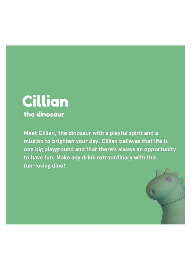 asobu زجاجة أسوبو ديناصور بيستي 16 أونصة – زجاجة ماء للأطفال من الفولاذ المقاوم للصدأ، تصميم ديناصور ممتع، مانعة للتسرب، سهلة الحمل، مثالية للمدرسة والسفر والاستخدام اليومي - Image 4