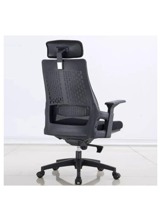 MAF furniture Maf Office Chair Ergonomic Desk Office Chair, Mesh Design High Back Computer Chair, Adjustable Headrest And Lumbar Support Color Maf-2021 (Black)  - Image 2