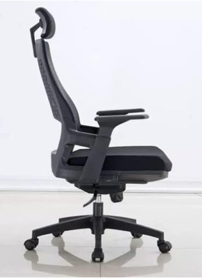 MAF furniture Maf Office Chair Ergonomic Desk Office Chair, Mesh Design High Back Computer Chair, Adjustable Headrest And Lumbar Support Color Maf-2021 (Black)  - Image 3