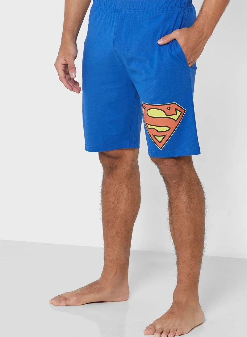 Warner Bros Superman Sustainable Shorts Set