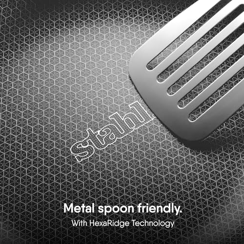 Stahl Artisan Hybrid 4.4 L, 28 cm Triply Non Stick Kadai with Lid, Stainless Steel Kadai for Cooking, Triply Kadhai Metal Spatula Friendly, Induction & Gas Stove Compatible - Image 3