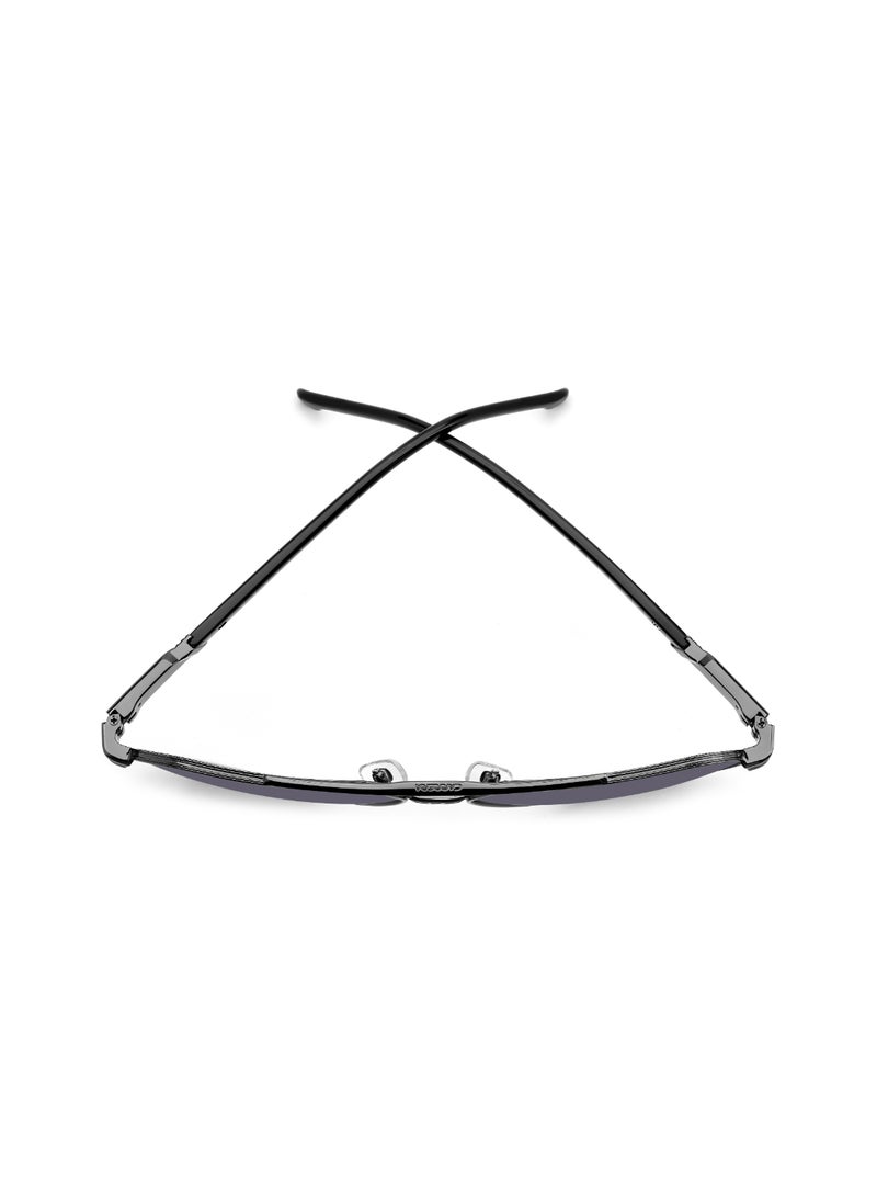 Carrera - نظارة شمسية معدنية مستقطبة للرجال على شكل طيار CARRERA 1067/S GREY 53 - مقاس العدسة: 53.4 مم - Dk Ruthen - Image 1