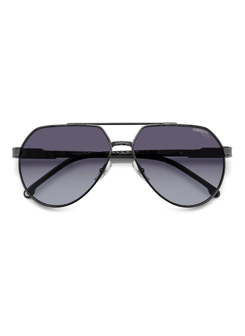 Carrera - نظارة شمسية معدنية مستقطبة للرجال على شكل طيار CARRERA 1067/S GREY 53 - مقاس العدسة: 53.4 مم - Dk Ruthen - Image 1