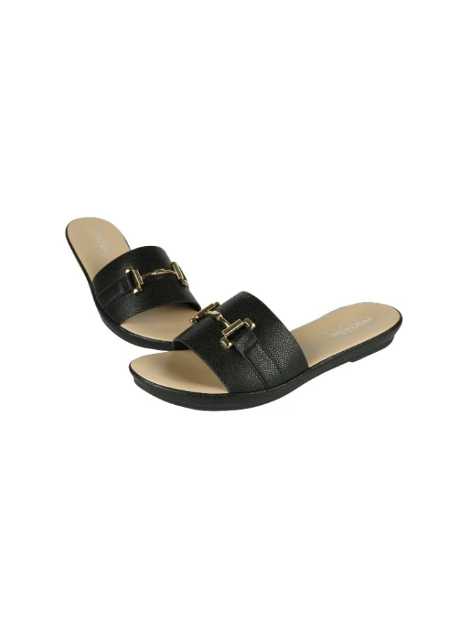 ميشيل مورجان 092-2477 Michelle Morgan Ladies Casual Sliders 114RC676 Black