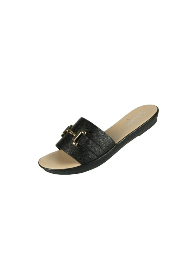 Michelle Morgan 092-2477 Michelle Morgan Ladies Casual Sliders 114RC676 Black