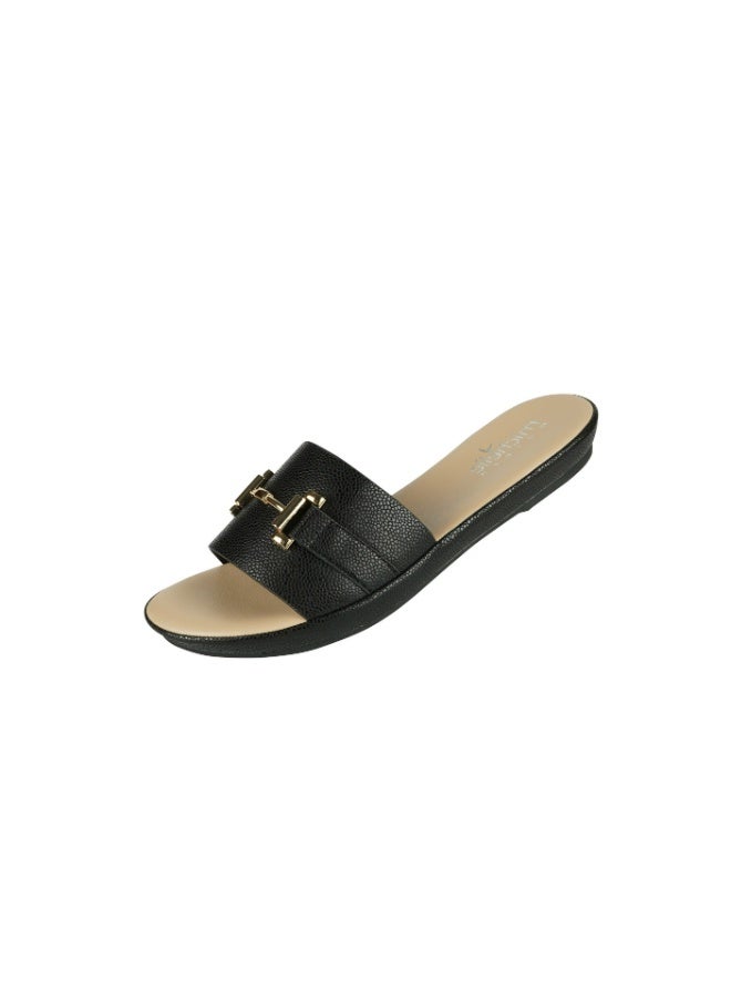 Michelle Morgan 092-2477 Michelle Morgan Ladies Casual Sliders 114RC676 Black  - Image 3