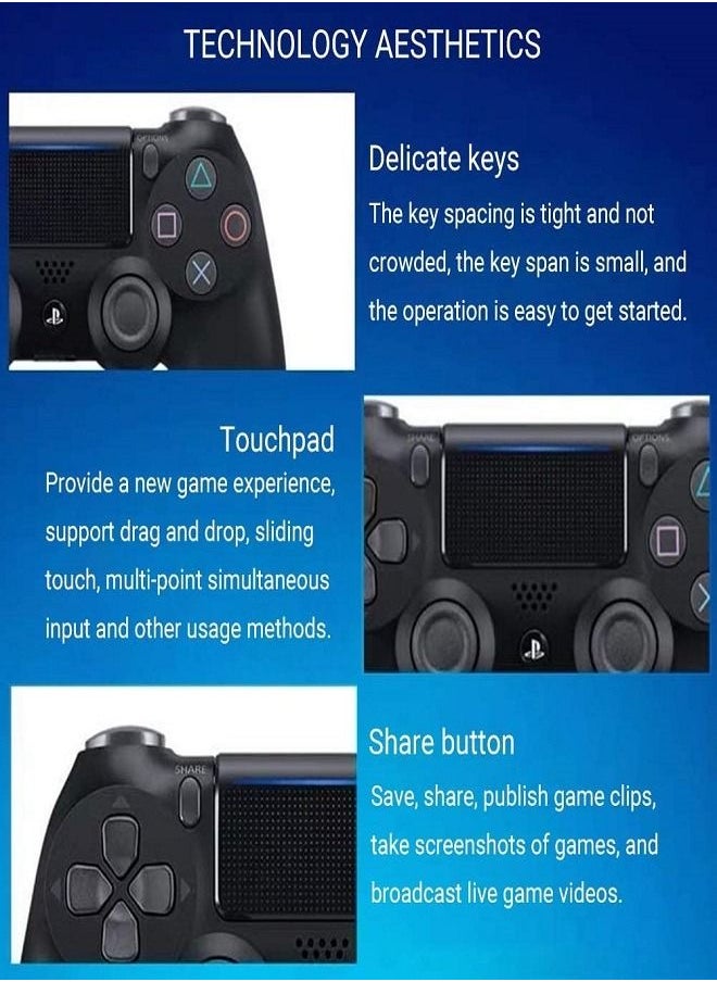 Generic PS4 Wireless Controller for PlayStation Blue  - Image 3